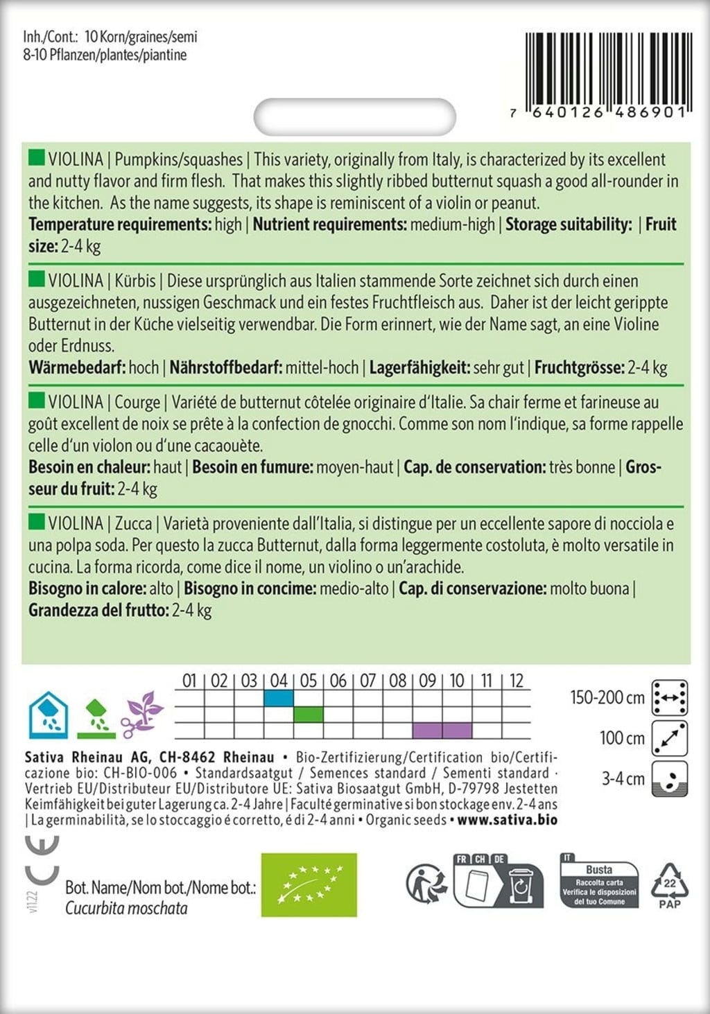 Myskikurpitsa Violina LUOMU - Image 2