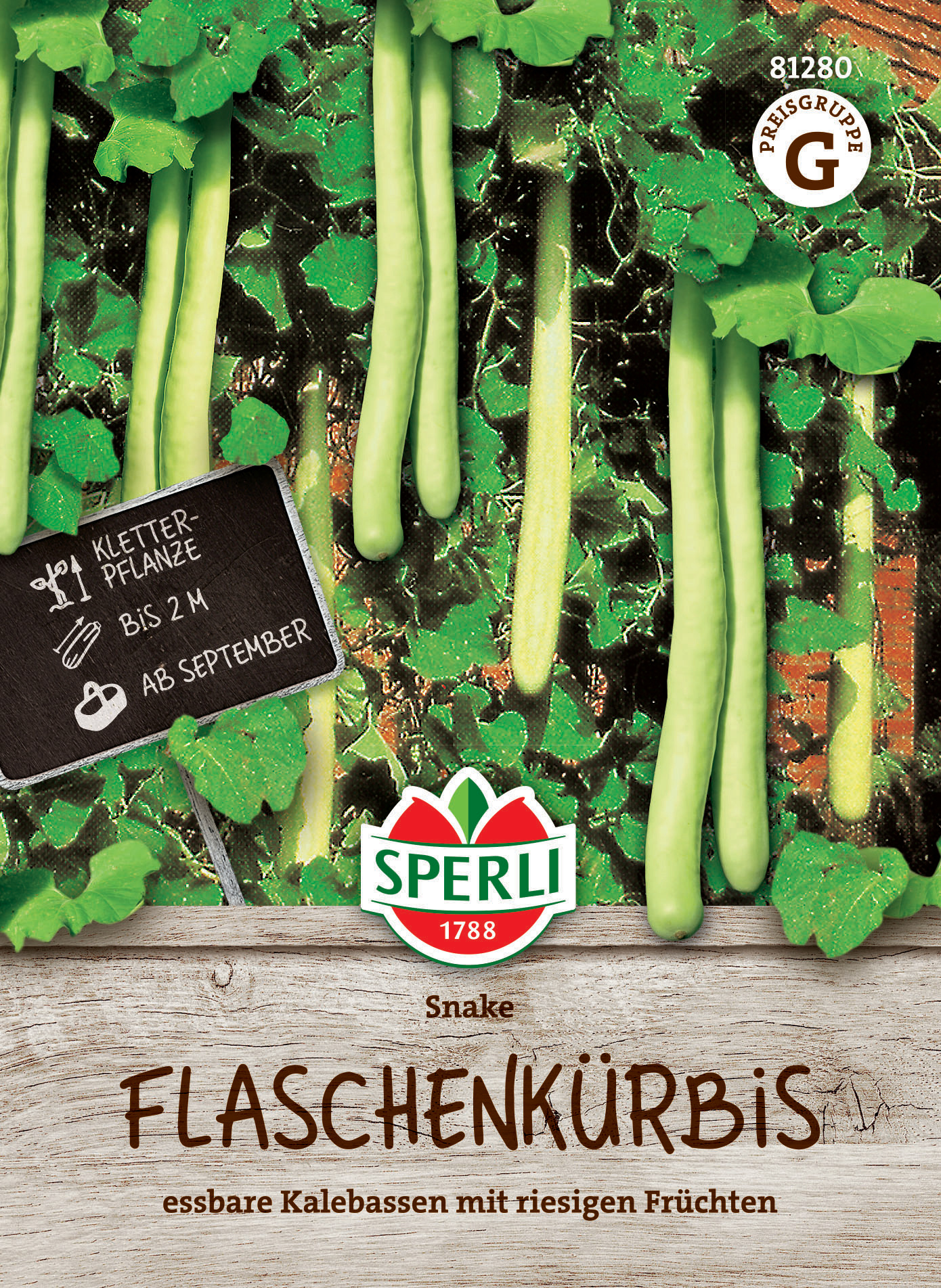 Pullokurpitsa Lagenaria siceraria 'käärme'
